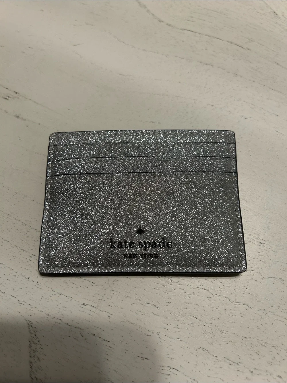Brand New Silver Kate Spade Cardholder
